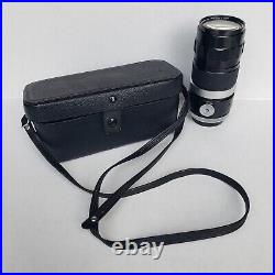 Vintage Canon FL 55-135mm F/3.5 Zoom Camera Lens with Rear Cap & Leather Case
