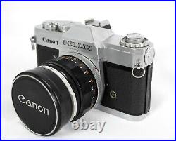 Vintage Canon FL 58mm f/1.2 MF Standard Prime Lens and Pellix Camera Mega Bundle