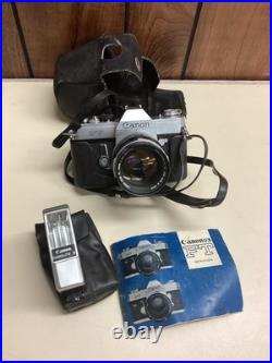 Vintage Canon FT QL 35mm Film SLR Camera FL 58mm F/1.2 Lens Flash Case Set Vintage Canon FT QL 35mm Film SLR Camera FL 58mm F/1.2 Lens Flash Case Set