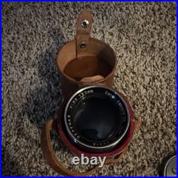 Vintage Canon Serenar lens 135mm f3.5 with leather carrying case
