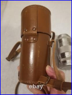 Vintage Canon Serenar lens 135mm f3.5 with leather carrying case