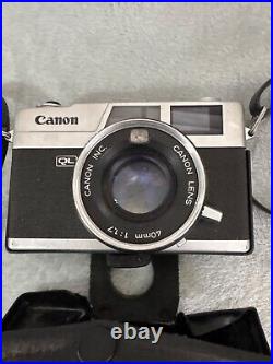 Vintage Canonet QL17 35mm Film Camera With 40mm f/1.7 Lens & Original Leather Ca