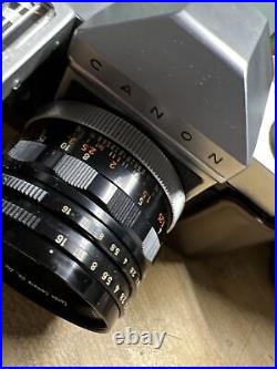 Vintage Canonflex RP camera & 50mm/f11.8 R-Super Canomatic lens