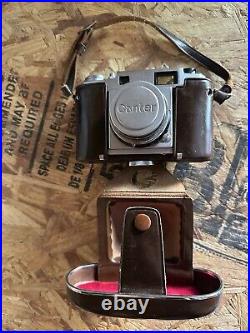 Vintage Canter Beauty 35mm Film Rangefinder Camera 45mm Lens With Leather Case