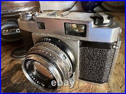 Vintage Canter Beauty 35mm Film Rangefinder Camera 45mm Lens With Leather Case