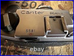 Vintage Canter Beauty 35mm Film Rangefinder Camera 45mm Lens With Leather Case