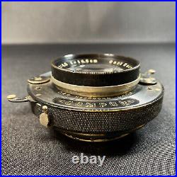 Vintage Carl Zeiss Jena Tessar Folding Camera Lens Shutter 14.5 f=16.5cm Ikon