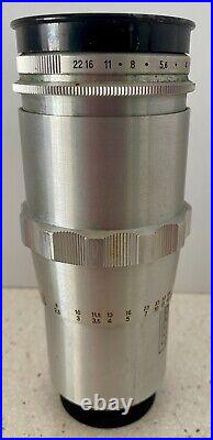 Vintage Carl Zeiss Jena Triotar F4 135 5139271 Camera Lens & Case