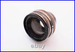 Vintage Carl Zeiss Sonnar Lens 5cm f2 for Contax Rangefinder Camera