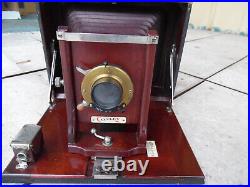 Vintage Conley Film & Plate Camera with 3 Holders TIB Rapid Rectilinear Lens