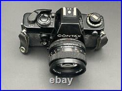 Vintage Contax 139 Quartz SLR Film Camera With Carl Zeiss Planar 1.7 50mm Lens