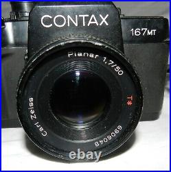 Vintage Contax 167MT 35mm Film Camera with Carl ZeissPlanar 1.7 50mm lens