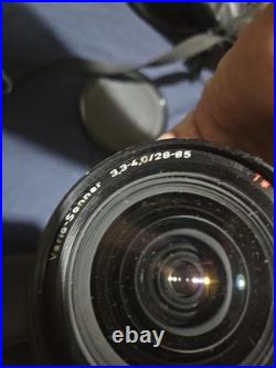 Vintage Contax 167MT 35mm SLR Film Camera Kit With Rare Carl Zeiss Lens, flash