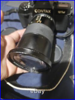 Vintage Contax 167MT 35mm SLR Film Camera Kit With Rare Carl Zeiss Lens, flash Vintage Contax 167MT 35mm SLR Film Camera Kit With Rare Carl Zeiss Lens, flash