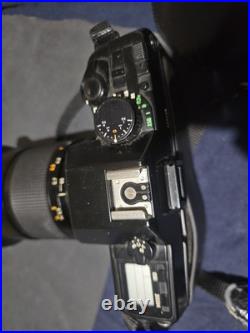 Vintage Contax 167MT 35mm SLR Film Camera Kit With Rare Carl Zeiss Lens, flash