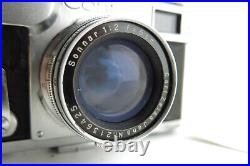 Vintage Contax III 35mm Film Rangefinder Camera with Carl Zeiss Sonnar 50mm F2