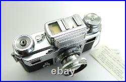 Vintage Contax III 35mm Film Rangefinder Camera with Carl Zeiss Sonnar 50mm F2