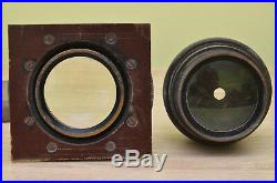 Vintage Custom FKD 24x30cm Large Wooden Camera With 2 Lenses & 2 Cassettes