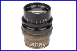 Vintage E Krauss Paris Quatryl 15cm f/4.5 Cine Lens for Ol'Ywood 35mm Camera