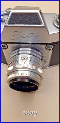 Vintage EXA II camera + carl zeiss jena tessar 2.8/50 lens