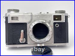 Vintage Early Kiev-4A 35mm RF Camera Jupiter-8M 2/50 Lens Works Great 1960 Year