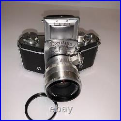 Vintage Exakta II a Jhagee Dresden Camera Jena 12 58 mm Lens Nice Works