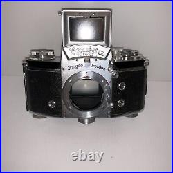 Vintage Exakta II a Jhagee Dresden Camera Jena 12 58 mm Lens Nice Works