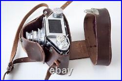 Vintage Exakta Ihagee B 4x6.5cm Medium Format CAMERA JENA ZEISS TESSAR Lens READ