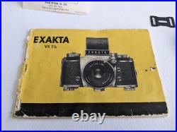 Vintage Exakta Ihagee Camera from 1960s with Manual & Carl Zeiss Jena 50mm Lens