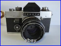 Vintage Exakta RTL1000 Camera with Oreston 1.8/50 Meyer Optic Lens E. Germany