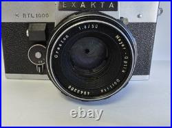 Vintage Exakta RTL1000 Camera with Oreston 1.8/50 Meyer Optic Lens E. Germany