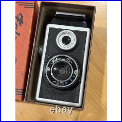 Vintage Falcon-Flex Reflex Camera Model M All Aluminum Case Box 1940's