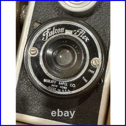 Vintage Falcon-Flex Reflex Camera Model M All Aluminum Case Box 1940's