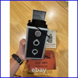 Vintage Falcon-Flex Reflex Camera Model M All Aluminum Case Box 1940's