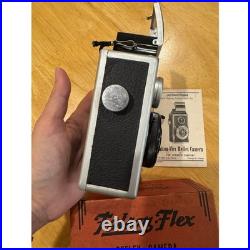 Vintage Falcon-Flex Reflex Camera Model M All Aluminum Case Box 1940's