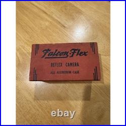 Vintage Falcon-Flex Reflex Camera Model M All Aluminum Case Box 1940's