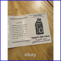 Vintage Falcon-Flex Reflex Camera Model M All Aluminum Case Box 1940's