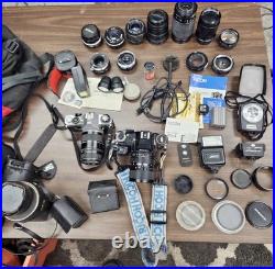 Vintage Film Camera & Lens Collection Lot
