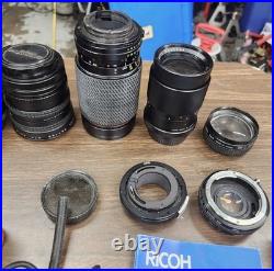 Vintage Film Camera & Lens Collection Lot