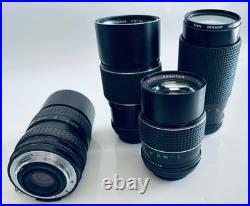 Vintage Film Camera Lot Canon, Pentax, Petri, Nikon, 12 Lenses + Accessories