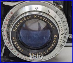 Vintage Franka Solida III 6x6 Film Camera Schneider Kreuznach Radionar Lens D23