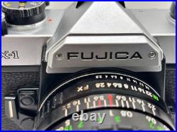 Vintage Fujica STX-1 35mm Camera Kit with 28mm f/2.8 Wide Angle Lens TESTED