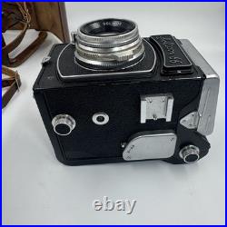 Vintage Fujita Soligor 66 Medium Format Camera 80mm f/3.5 Lens with Case Parts