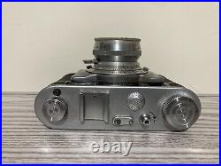 Vintage Futura 35mm Rangefinder Camera Evar 50mm F2 Lens Leather Case German