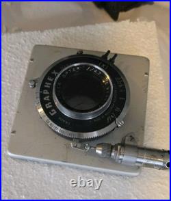 Vintage Graflex Camera Body with Graflex Optar 135mm Lens for Parts Restoration