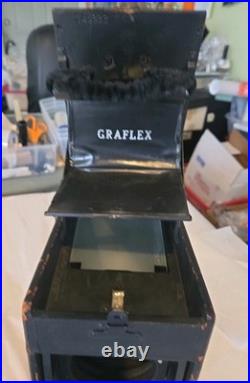 Vintage Graflex Camera Body with Graflex Optar 135mm Lens for Parts Restoration