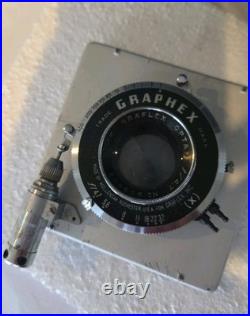 Vintage Graflex Camera Body with Graflex Optar 135mm Lens for Parts Restoration Vintage Graflex Camera Body with Graflex Optar 135mm Lens for Parts Restoration