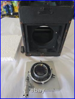 Vintage Graflex Camera Body with Graflex Optar 135mm Lens for Parts Restoration Vintage Graflex Camera Body with Graflex Optar 135mm Lens for Parts Restoration