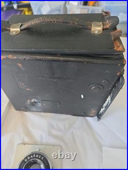 Vintage Graflex Camera Body with Graflex Optar 135mm Lens for Parts Restoration Vintage Graflex Camera Body with Graflex Optar 135mm Lens for Parts Restoration