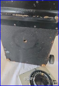Vintage Graflex Camera Body with Graflex Optar 135mm Lens for Parts Restoration Vintage Graflex Camera Body with Graflex Optar 135mm Lens for Parts Restoration